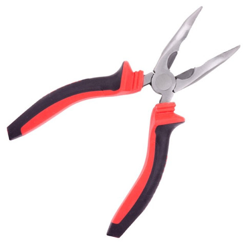 Щипцы удлиненные изогнутые 160 мм, 40CrV, фосфатированные, полированные. INTERTOOL NT-0146