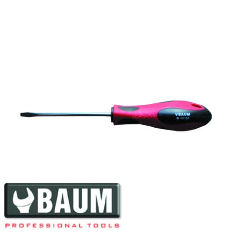 Отвертка шлицевая (SL) 6 мм, L=150 мм (BAUM 313DC-6)