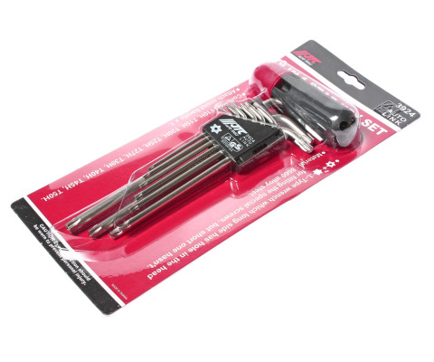 Набор ключей TORX с отверстием T10H-T50H 9ед. удлин.