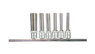 1/4" Набор головок глубоких Е-профиль 6 пр. (код 2062)