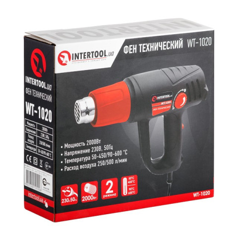 Фен технический для обжига INTERTOOL WT-1020