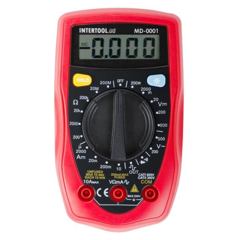 Мультиметр цифровой INTERTOOL MD-0001