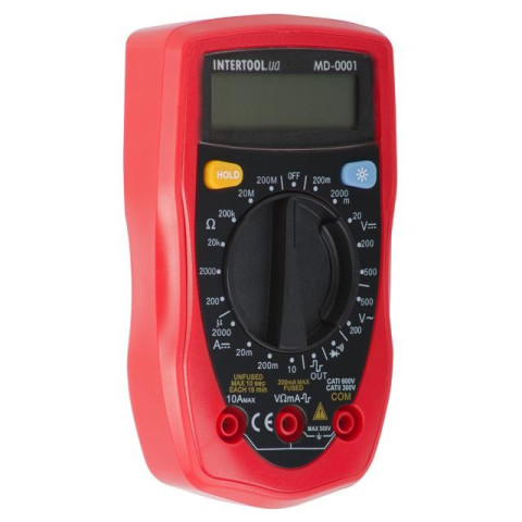 Мультиметр цифровой INTERTOOL MD-0001