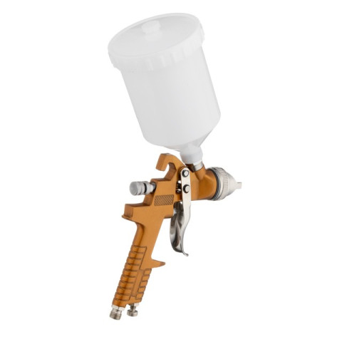 Краскопульт пневматический HVLP, верхний пластиковый бачок INTERTOOL PT-0110