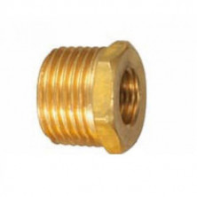 Фитинг латунный (внешняя резьба - внутренняя резьба) 1/2" (m) x 1/4" (f) (код MF P-46)