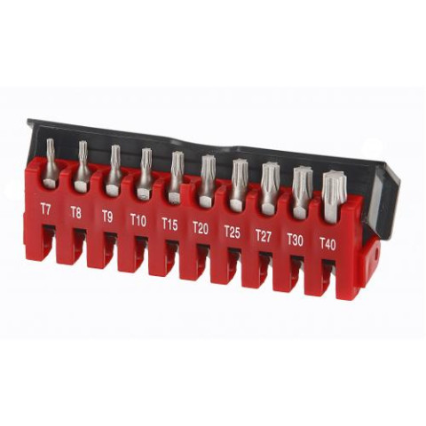 1/4" Hабор бит Torx с отверстием 10 пр.