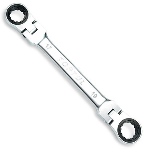 Ключ накидной трещоточный с шарниром TOPTUL 12х13мм AOAE1213