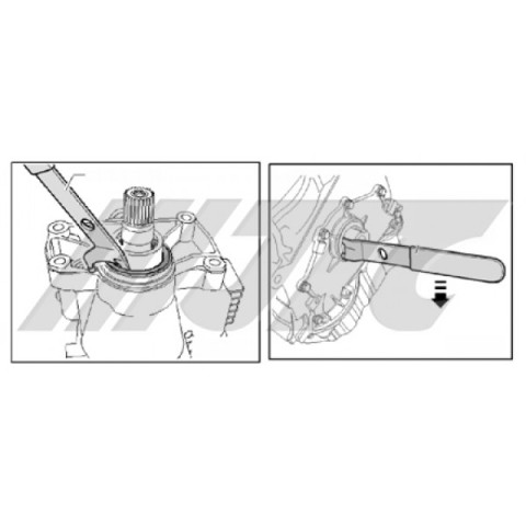 Набор съемникоав сальников коленвала VAG