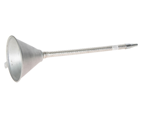 Воронка с гибким наконечником металическая 370мм