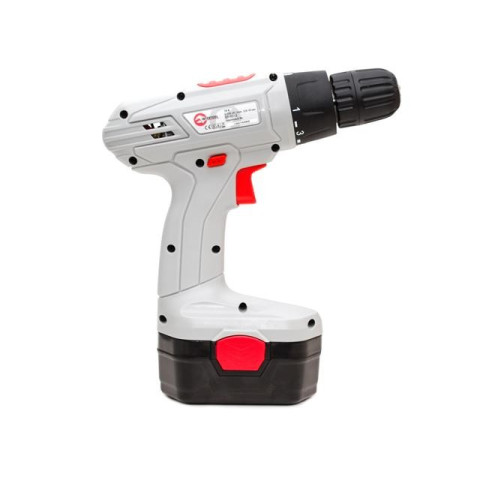 Дрель-шуруповерт аккумуляторная NiCd 18В, 1 аккумулятор, 1.2Ач, 0-10мм, 16Нм INTERTOOL DT-0312