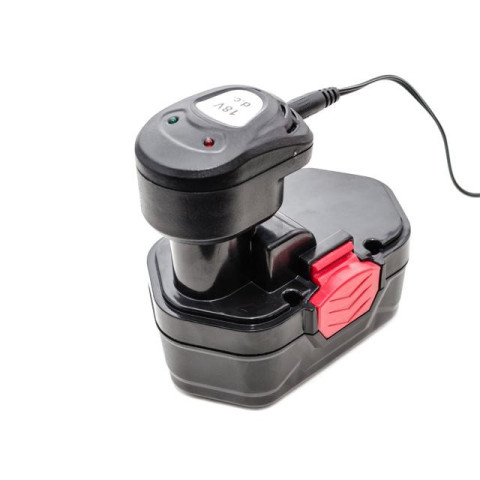 Дрель-шуруповерт аккумуляторная NiCd 18В, 1 аккумулятор, 1.2Ач, 0-10мм, 16Нм INTERTOOL DT-0312