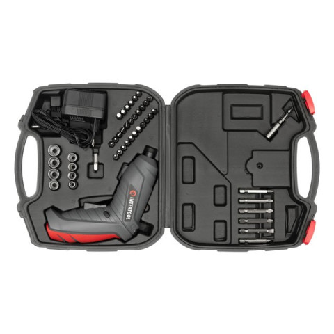 Отвертка аккумуляторная 3.6В в кейсе INTERTOOL DT-0302