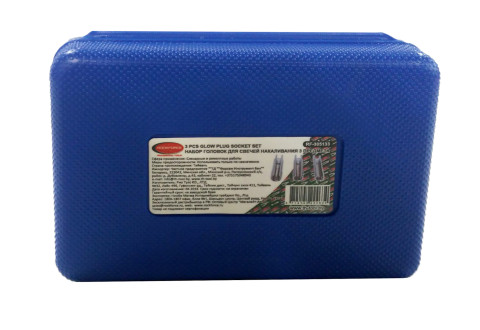 Набор головок удлиненных для свечей накаливания под ключ 10мм (8, 9, 10мм) 3 предмета, в кейсе ROCKFORCE RF-305133