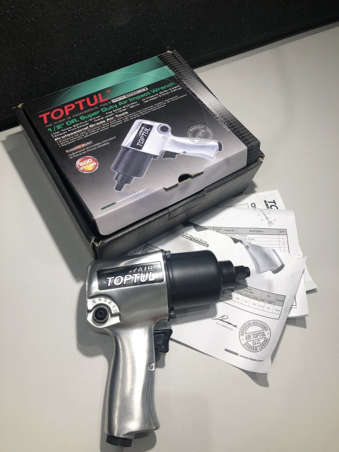 Гайковерт для автосервиса пневматический 1/2" 814N/m 8000об/мин TOPTUL KAAA1660B