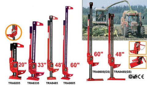 Домкрат реечный 3т 125-318мм TORIN TRA8205