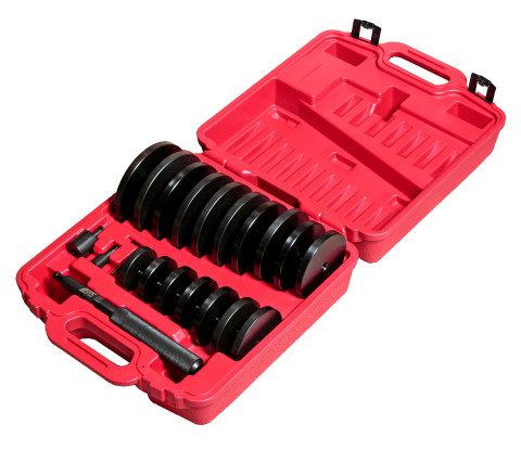 Набор оправок для выпрессовки подшипников, втулок, сальников  70-155мм (шаг 5мм)