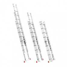 Лестница алюминиевая 3-х секционная универсальная раскладная INTERTOOL LT-0309
