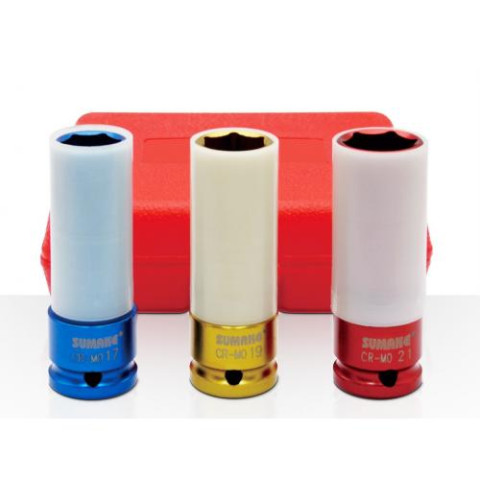 1/2" Набор головок ударных для колес 3 пр. (код SIS-4421)