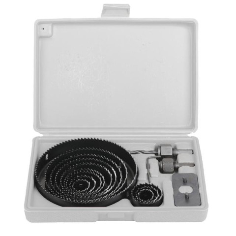 Набор коронок по дереву (16,22,29,32,38,44,54,64,76,89,102,127мм) INTERTOOL BT-0026