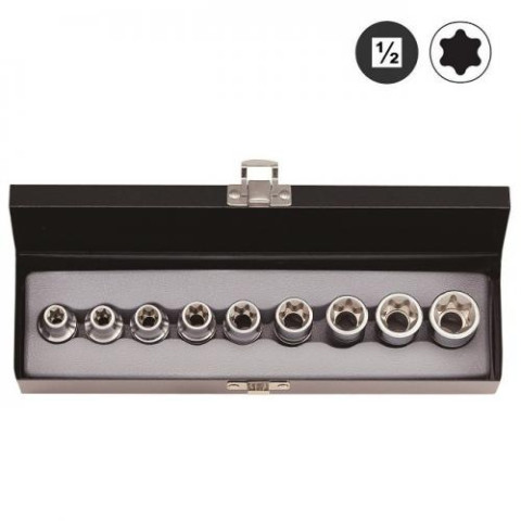 1/2 Набор головок Е-профиль (Torx) 9 пр. (E10-E24) (FORCE 4093)