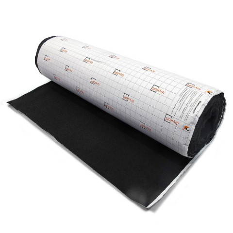 Материал уплотнительно-декоративный Акустик графит 0,7мх10м Шумофф (код Акустик графит)