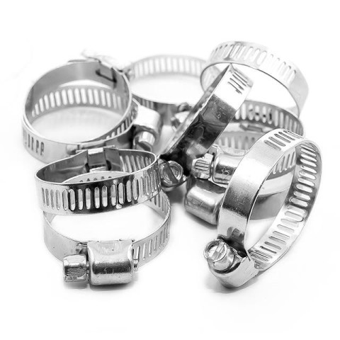 Хомут стальной оцинкованный 8 мм D 18-32 мм INTERTOOL TC-0018