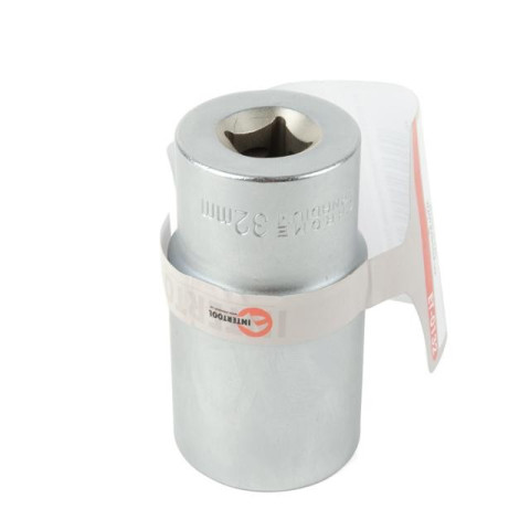 Головка шестигранная удлиненная 1/2", 32мм*78мм, Хром-Ванадиум INTERTOOL ET-0132