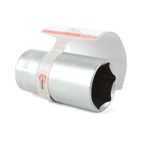 Головка шестигранная удлиненная 1/2", 32мм*78мм, Хром-Ванадиум INTERTOOL ET-0132