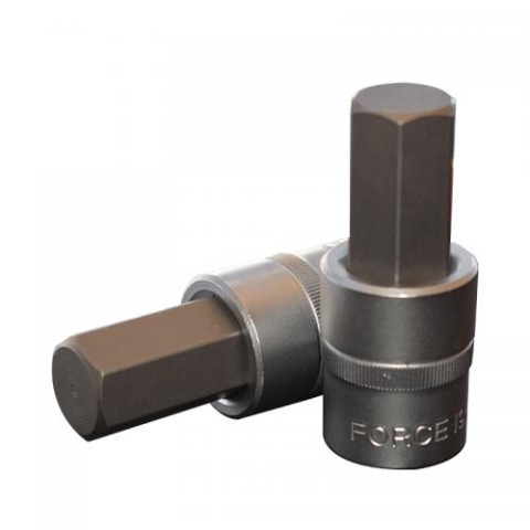 1/2 Головка-бита шестигранная (HEX) 19 мм, L=70 мм (FORCE 34407019)