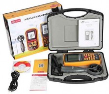 Анемометр-термометр USB 0,3-45м/с, 0-45°C BENETECH GM8902