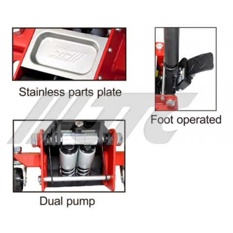 Домкрат подкатной 2.5т низкопрофильный 75мм