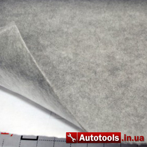 Материал уплотнительно-декоративный 0,7х10 м Шумоff 1 м.п. (код Акустик светло-серый)