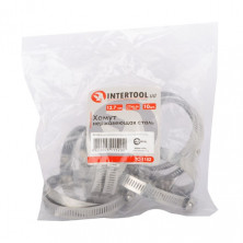 Хомут нержавеющая сталь 12,7 мм D 52-76 мм INTERTOOL TC-1152