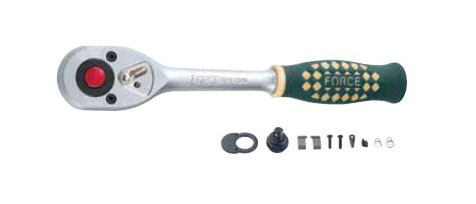 1/2" Трещотка усиленная с резиновой ручкой (24 зуб.) L=260 мм (код 80242)