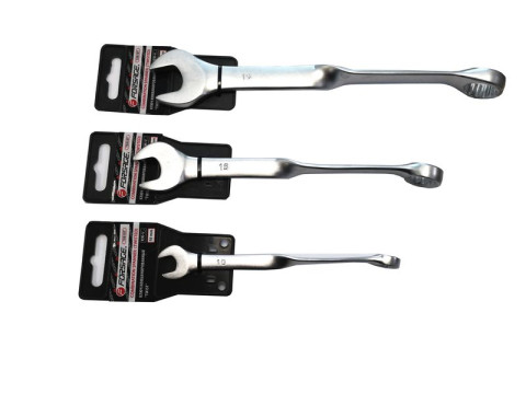 Ключ комбинированный twist удлиненный 19мм на пластиковом держателе Forsage F-75519T long