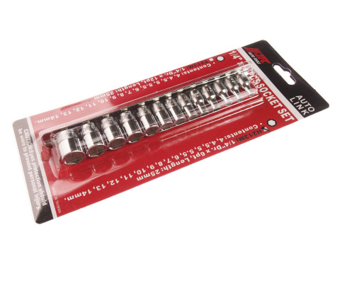 Набор головок 1/4&quot;  4-14мм 6гр.13ед.