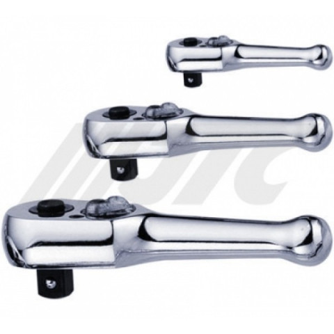 Трещотка укороченная 3/8&quot; 110мм (стальная ручка)