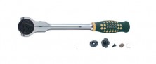 1/2" Трещотка шарнирная с резиновой ручкой (72 зуб.) L=303 мм (код 802423)