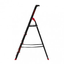 Стремянка 4 ступени, лоток для инвентаря, стальной профиль, высота верхней ступени 850мм, 433х821х1350мм, 150кг INTERTOOL LT-0054