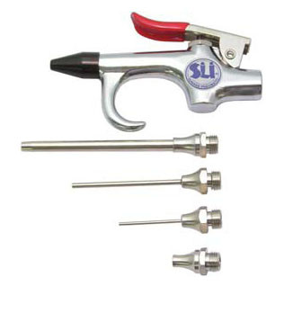 Пистолет обдувочный с комплектом насадок (код SA-3320K)