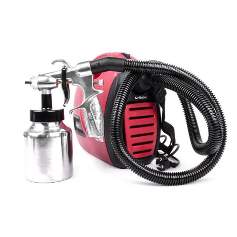 Краскопульт электрический HVLP 600 Вт., форсунка 1.8 мм, бачок 1л., 0.14-0.70 Бар, 450-550 мл/мин INTERTOOL DT-5060