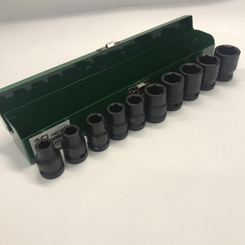 Набор ударных головок TOPTUL 1/2" 10-24мм 10ед. GDAD1001