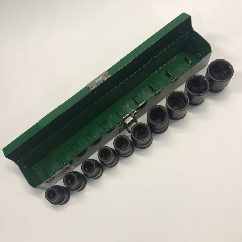 Набор ударных головок TOPTUL 1/2" 10-24мм 10ед. GDAD1001