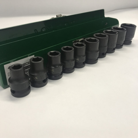 Набор ударных головок TOPTUL 1/2" 10-24мм 10ед. GDAD1001