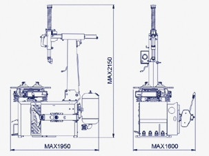 Шиномонтажный станок BRIGHT автоматический 10"-24" LC887E 380V
