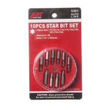 Набор бит 1/4" TORX T7-T40 10ед.