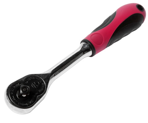 Трещотка 1/4&quot; 150мм 36зуб. (резиновая ручка)