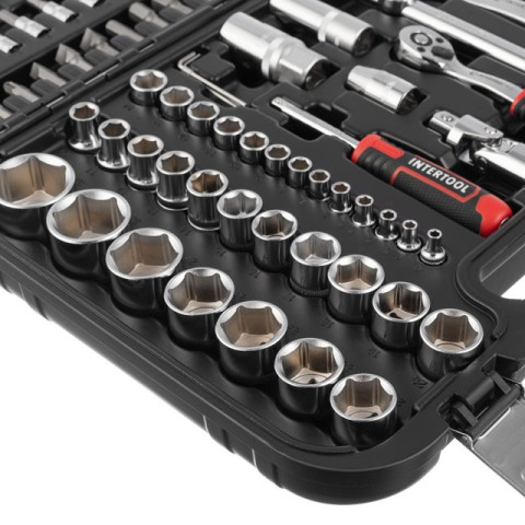 Набор инструментов 94 ед. STORM, 1/2", 1/4", Сr-V INTERTOOL ET-8094
