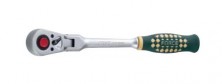 1/2" Трещотка шарнирная экстрадлинная с резиновой ручкой (24 зуб.) L=427 мм (код 802418L)