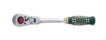 1/2" Трещотка шарнирная экстрадлинная с резиновой ручкой (24 зуб.) L=427 мм (код 802418L)